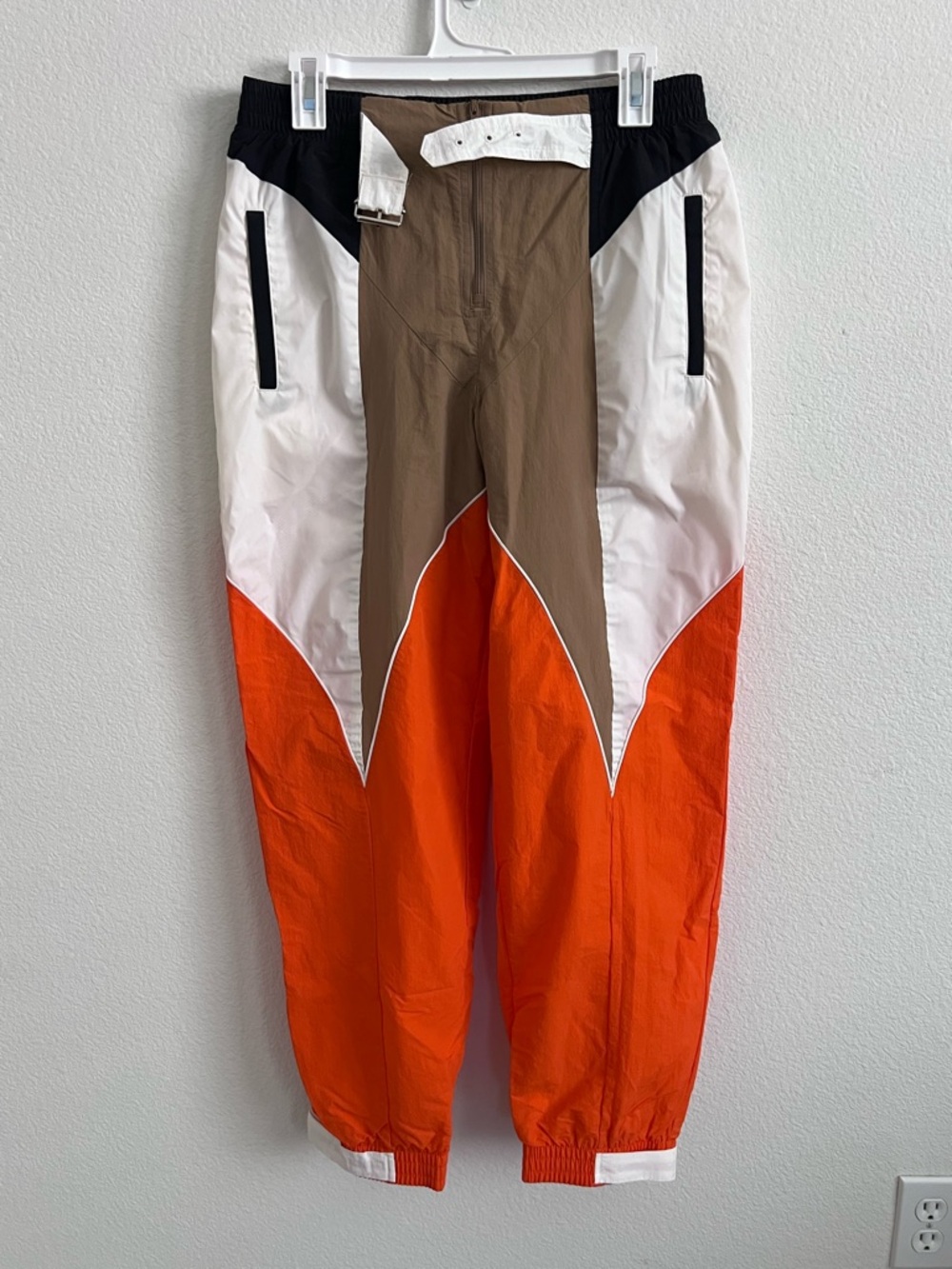 Adidas Women's Colorblock Track Pants in Orange, White & Brown NWT Never worn